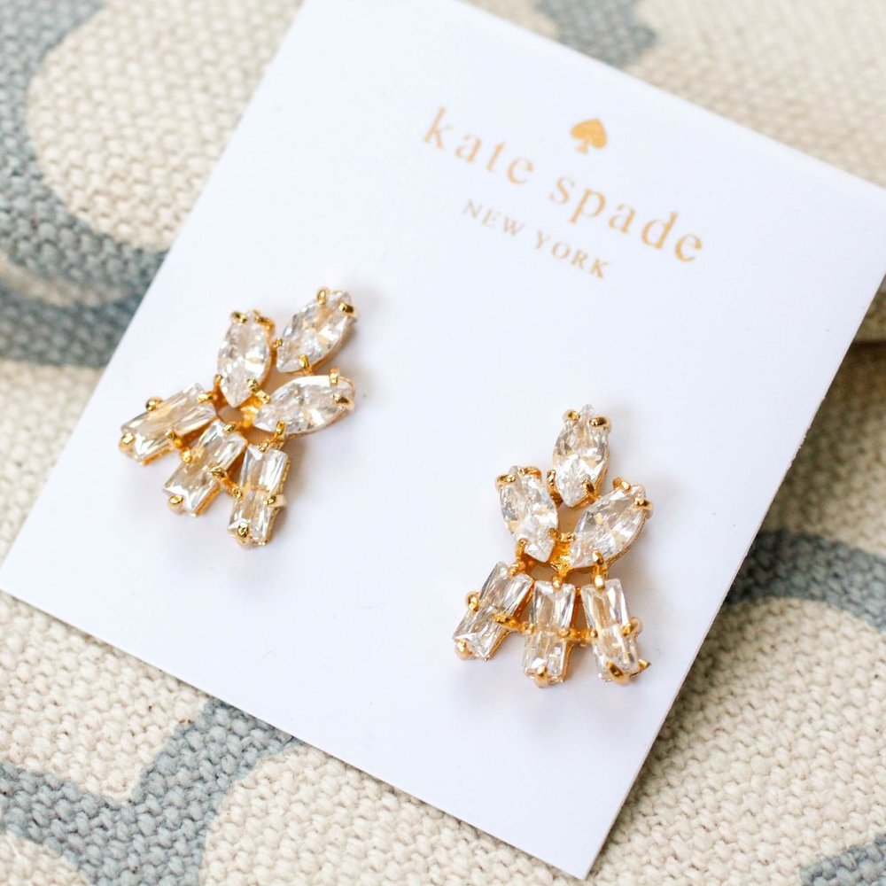 kate spate crystal statement earrings minimalism boho